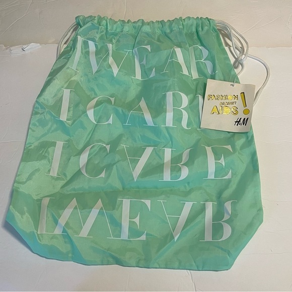 H&M Fashion Against AIDS Bag I Wear I Care NWT - Picture 3 of 6